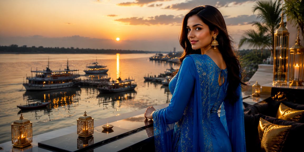 ময়মনসিংহে সালোয়ার কামিজ পরিহিত নারী মোবাইলে ক্রিকেট বেটিং করছেন
